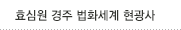 효심원 경주 법화세계 현광사